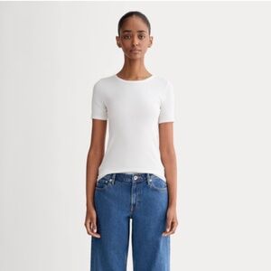 NWOT Luxe Rib crew